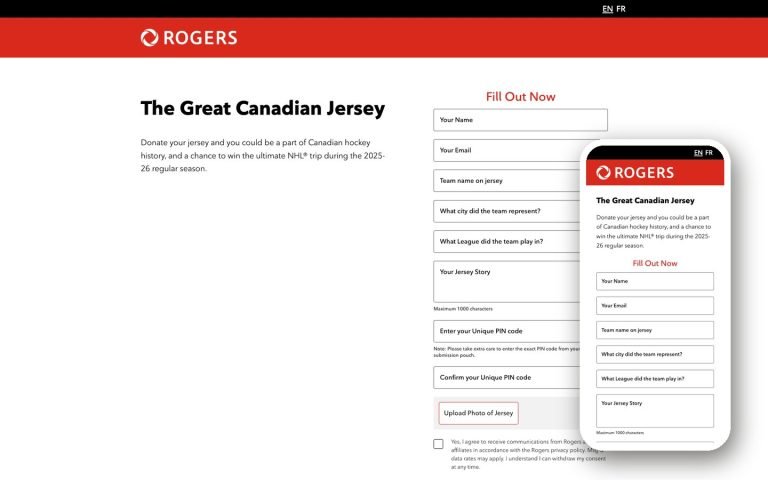 Campaign forms platform website shown on desktop and mobile